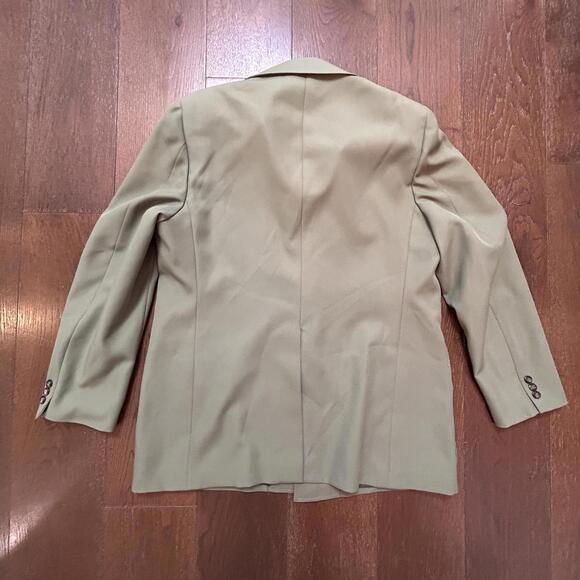 Vintage Sears Olive Green Button-Up Jacket with Four Pockets Mens Size XL 48/42 - Picture 7 of 9
